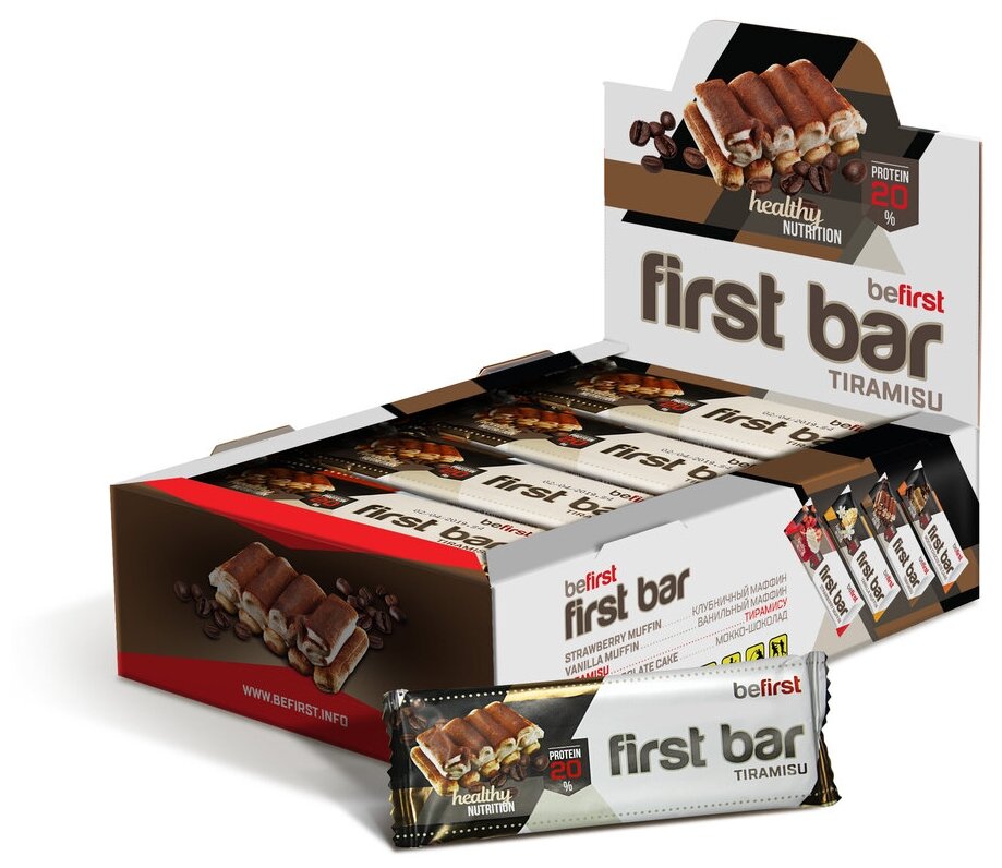 Be First First Bar 40 г х 24 шт Тирамису