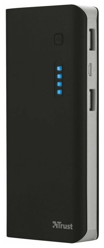 Портативный аккумулятор Trust 21149 Primo Powerbank 10000, черный