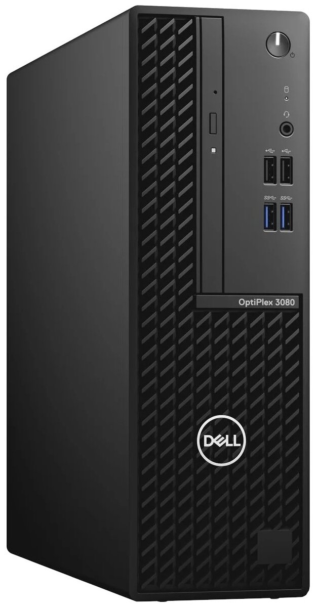 Настольный компьютер Dell Optiplex 3080 SFF Core i3-10105 (3,7GHz) 8GB (1x8GB) DDR4 256GB SSD Intel UHD 630 TPM W10 Pro 1y NBD (3080-9797)