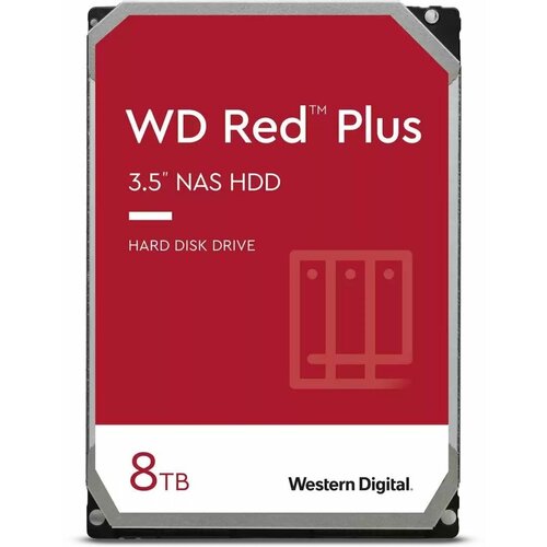 Жесткий диск WD SATA-III 8Tb WD80EFZZ Red Plus 5640rpm 128Mb 35 3408600₽