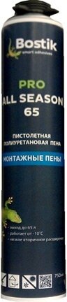 Пена профессиональная BOSTIK Standart 65 All Seasons 750мл