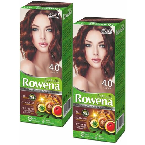 Rowena Soft Silk Краска для волос т4.0 Каштан Комплект 2 шт.