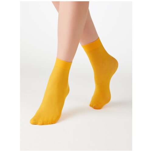 Носки MiNiMi, 50 den, размер 0 (one size), желтый женские носки minimi средние 70 den размер 0 one size бордовый