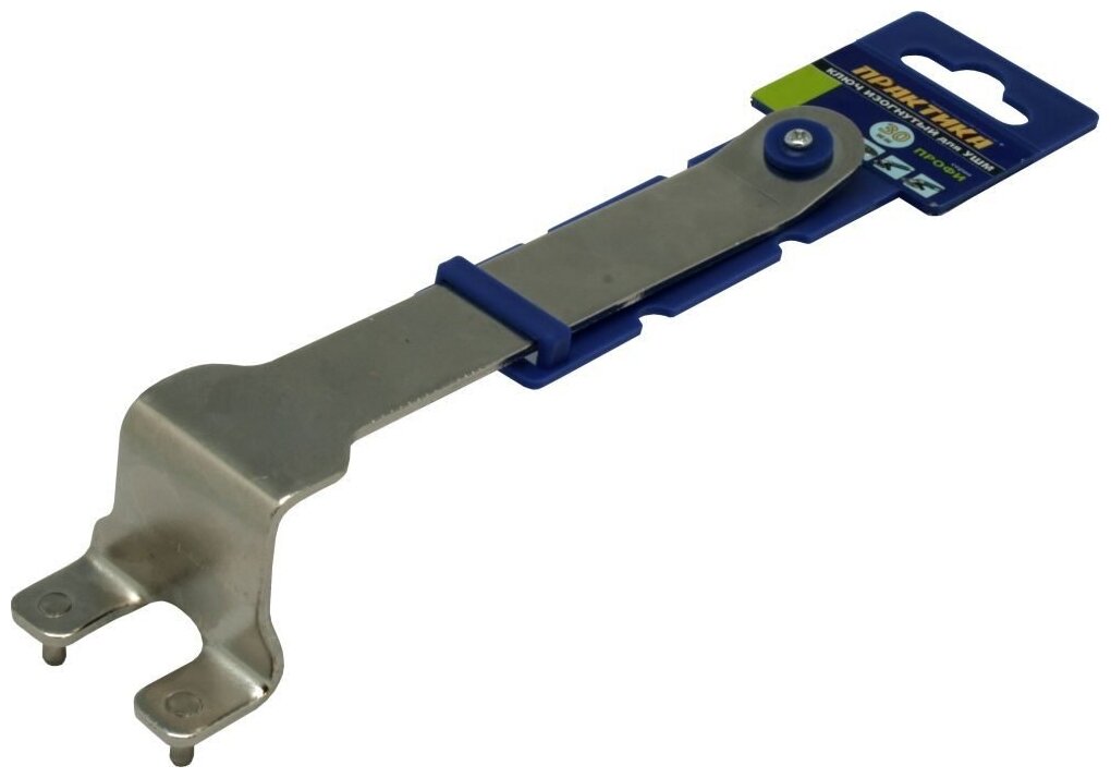 Ключ для планшайб ПРАКТИКА 30 мм, для УШМ, изогнутый (777-048)
