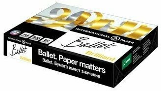 Бумага для офисной техники Ballet Brilliant А4 80 г/кв. м белизна 168% CIE 500 листов , 434199