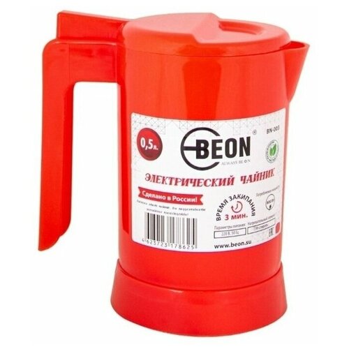 фото Чайник beon bn-003 0.5л, красный