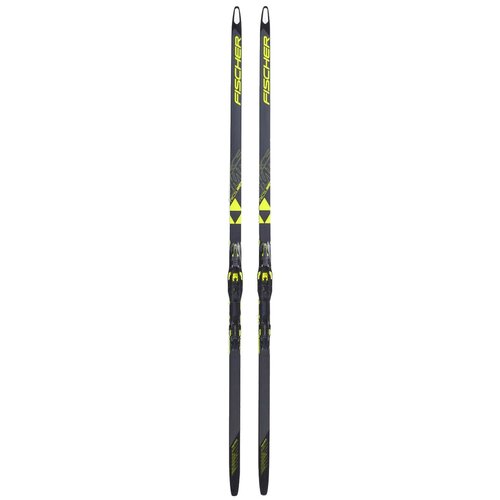 фото Беговые лыжи fischer rcs skate plus stiff ifp без креплений, 186 см, черный/желтый