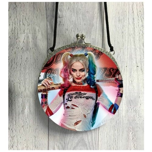 Сумка , черный карнавальный костюм харли квинн подарок harley quinn размер s футболка куртка шорты перчатка