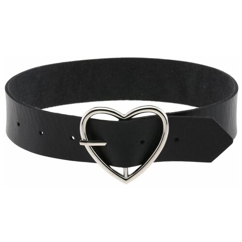 фото Чокер ремень с металлическим сердцем на шею нет бренда