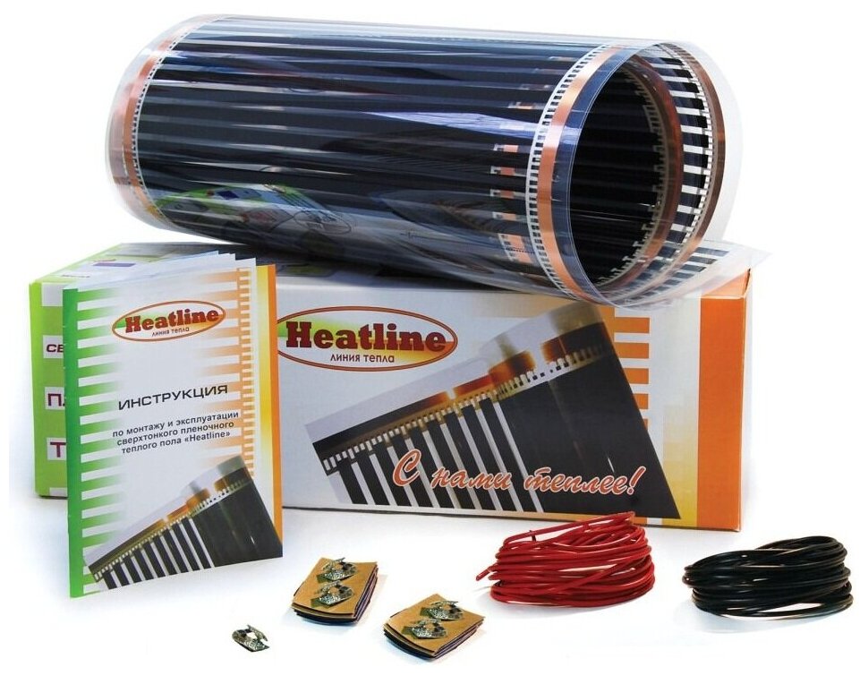 Нагревательный мат, Heatline, HLS-150-5.0, 5 м2, 1000х50 см