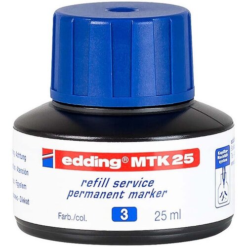 Edding Перманентные чернила для заправки MTK25, 25мл, Синий sela25