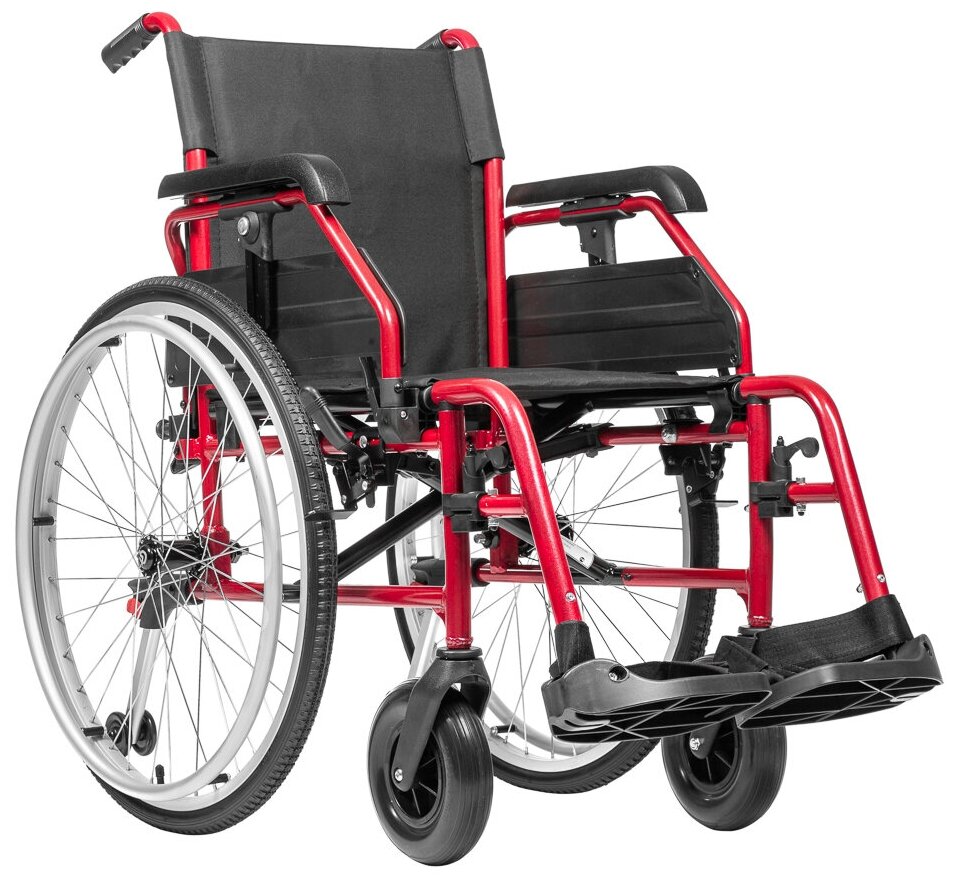 Кресло-коляска механическая Ortonica Base 190 ширина сиденья 43 см пневматические колеса