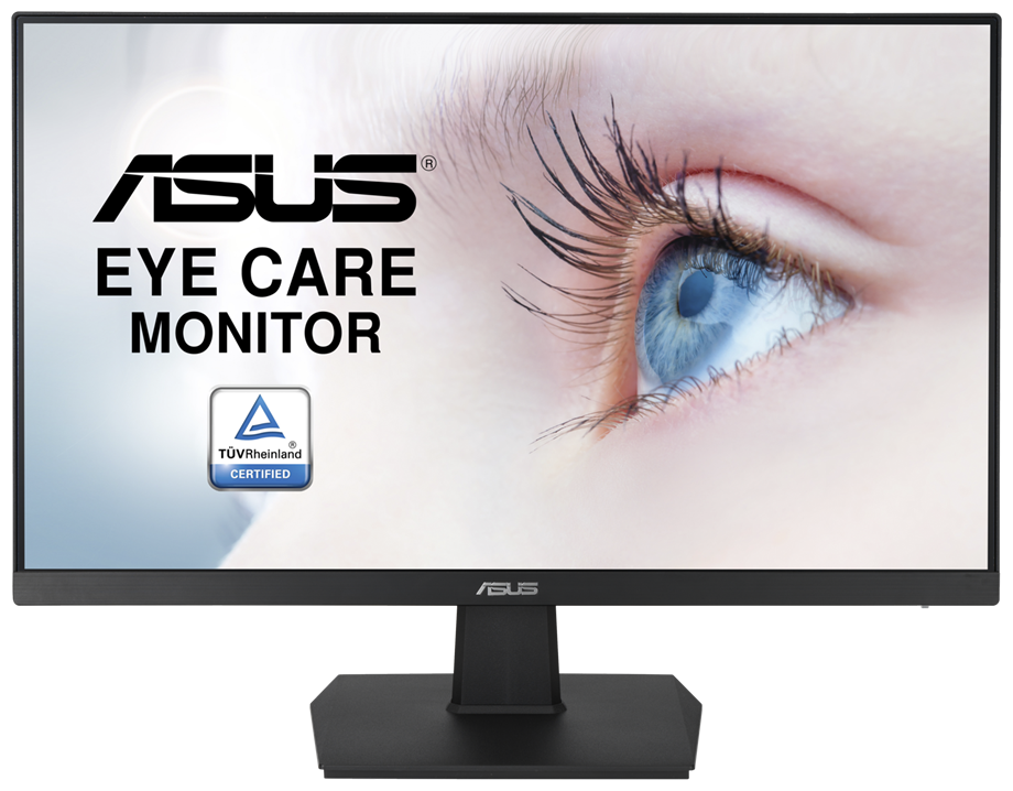 ASUS VA24EHE 23.8" Wide LED IPS monitor, 16:9, FHD 1920x1080, 5ms(GTG), 250 cd/m2, 100M :1 (3000:1), 178°(H), 178°(V), D-Sub, DVI-D, HDMI, 75 Hz, VESA 100x100 mm, Kensington lock, Flicker free, b - фото №1