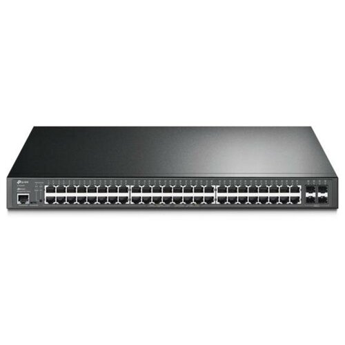 TP-Link JetStream управляемый PoE-коммутатор уровня 2 на 48 гигабитных портов и 4 гигабитных uplink-порта бюджет PoE - 384 Вт 8058000₽
