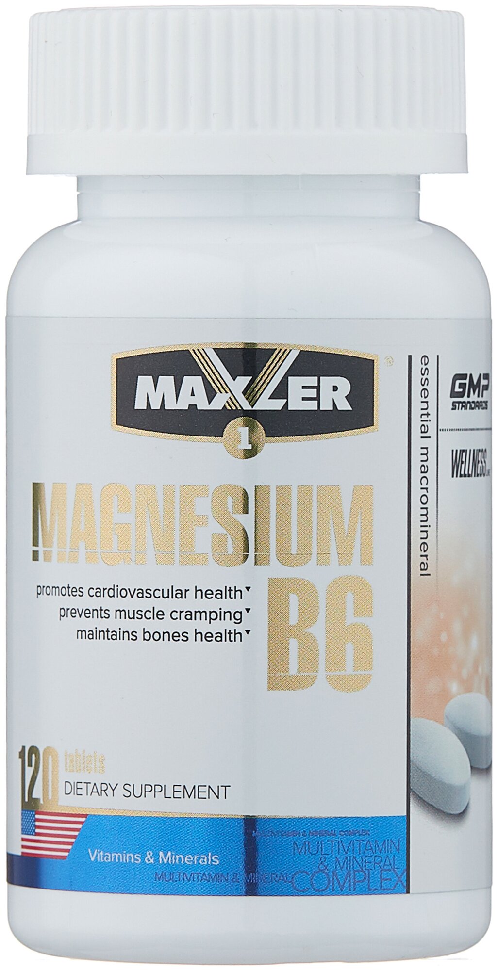 Отдельные витамины Maxler Magnesium B6 (120 таблеток)