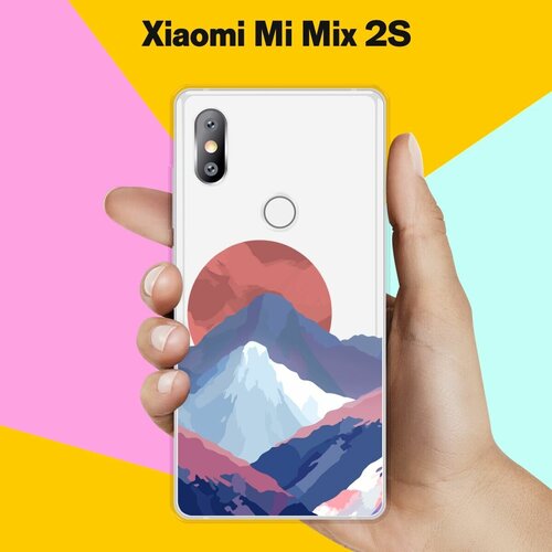 Силиконовый чехол на Xiaomi Mi Mix 2S Горы / для Сяоми Ми Микс 2С матовый чехол space stickers для xiaomi mi mix 2 сяоми ми микс 2 с 3d эффектом черный