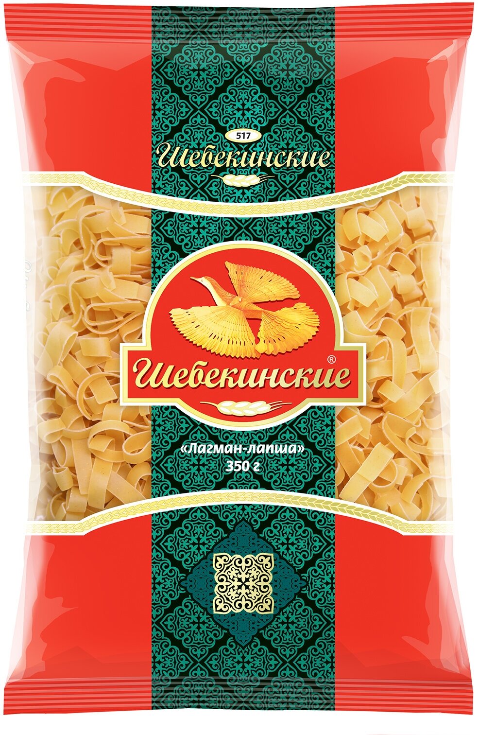Макароны Шебекинские №517 Лагман-лапша, 350 гр.