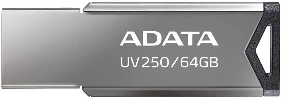 Флеш Диск A-Data 64Gb UV250 AUV250-64G-RBK USB20 серебристый