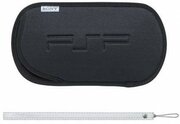 Мягкий чехол + ремешок Черный для Sony PSP-1000/2000/3000 (PSP)
