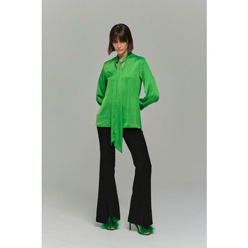 Блуза Charmstore, размер 42, зеленый