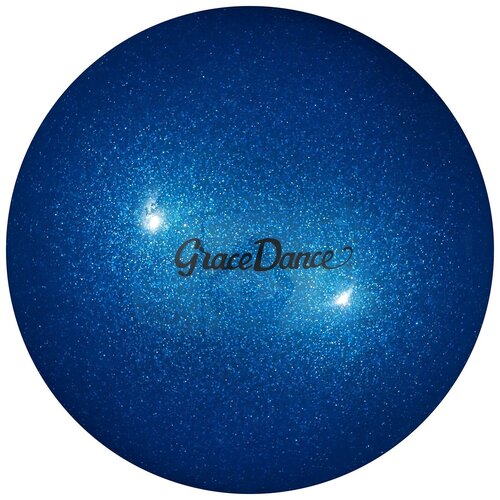 фото Мяч grace dance "блеск", для художественной гимнастики, диаметр 18,5 см, вес 400 г, цвет голубой