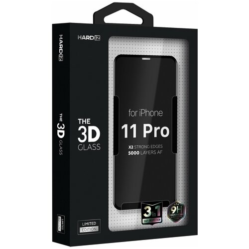 Защитное стекло HARDIZ The 3D Glass for iPhone 11 Pro - Black/Черное