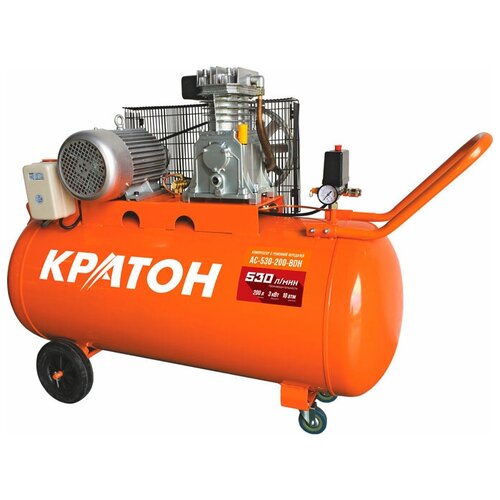 Компрессор масляный Кратон AC-530-200-BDH, 200 л, 3 кВт компрессор масляный fubag b5200b 200 ct4 200 л 3 квт