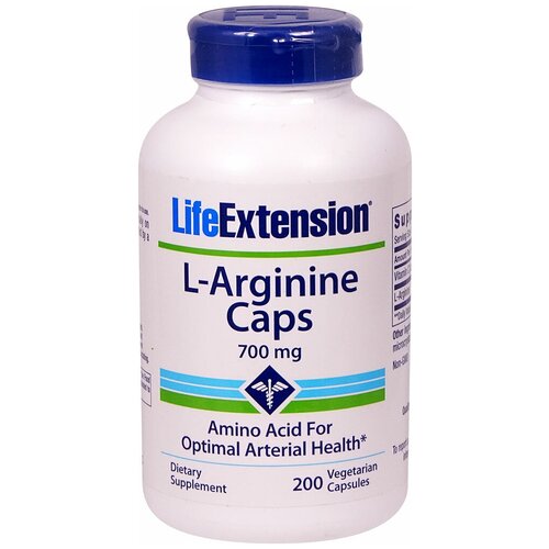 Аминокислота Life Extension L-Arginine Caps 700 mg, нейтральный, 200 шт.