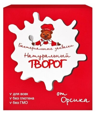 Закваска бактериальная "Творог" TW 30.01 MP Oursson 10 стиков LN50708/LN