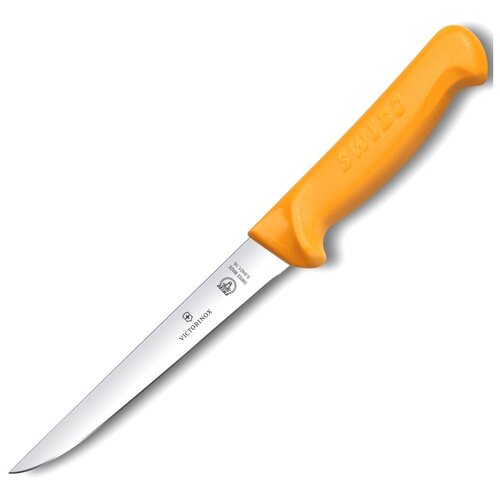 Victorinox Kitchen 5.8401.16 Нож для обвалки мяса victorinox swibo, лезвие прямое с заостренным кончиком 16 см, жёлтый