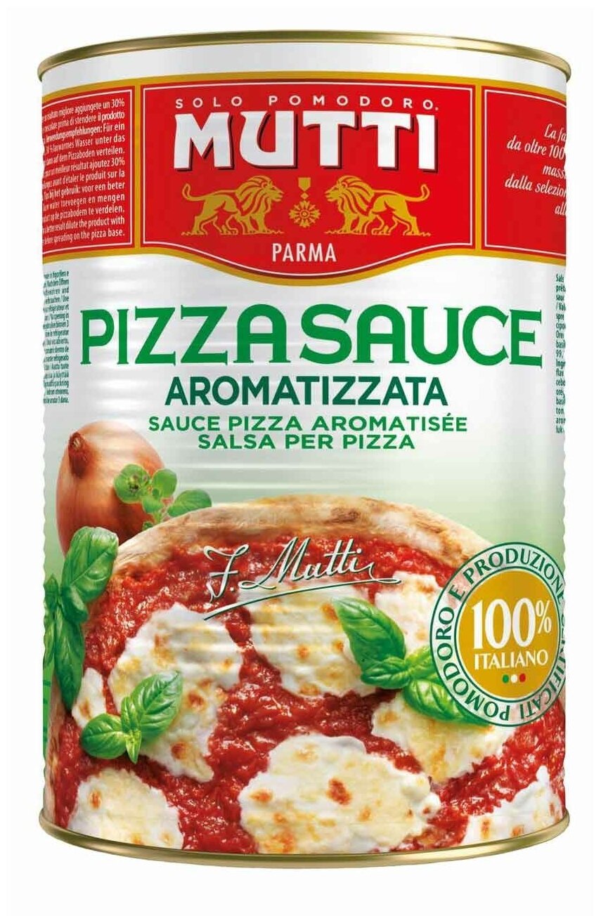 Пюре томатное Mutti Pizza sauce Aromatizzata 400г - фото №1