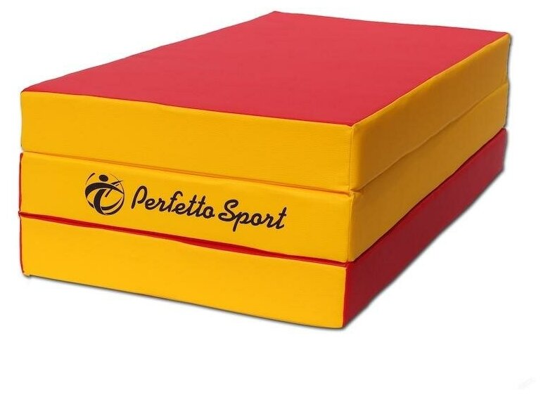 Мат гимнастический Perfetto Sport № 4, red-yellow