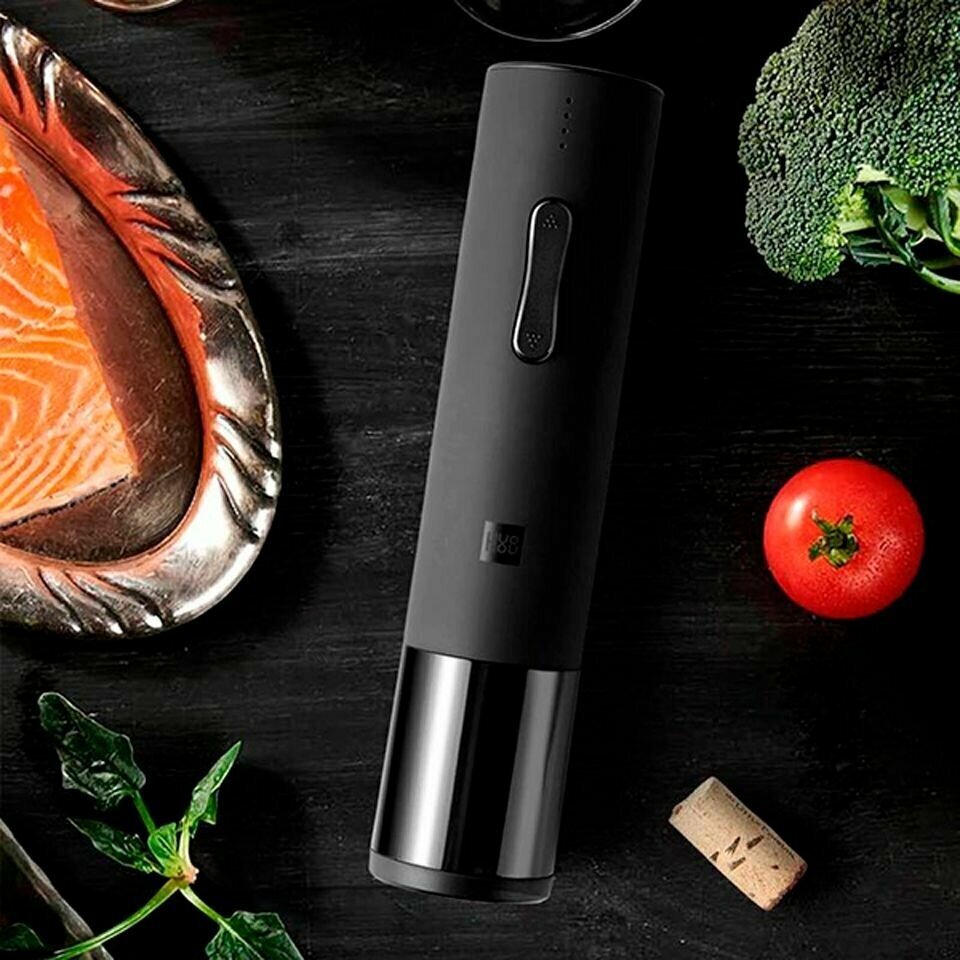 Электрический штопор Huo Hou Electric Wine Bottle Opener, черный. Русифицированная версия. - фотография № 14