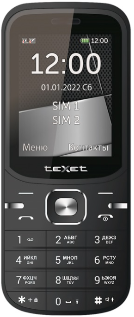 Мобильный телефон teXet TM-219 Чёрный