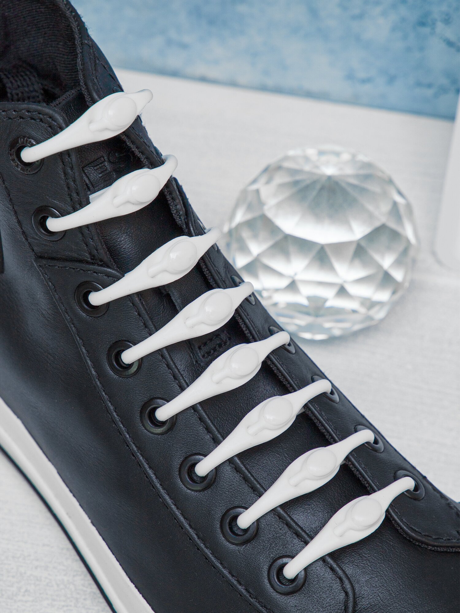 Силиконовые шнурки для обуви и кроссовок, круглые эластичные, с фиксатором. Для детей и взрослых - фотография № 9