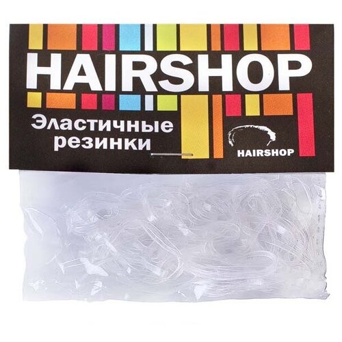 резинки силиконовые прозрачные 105 шт Hairshop Силиконовые резинки прозрачные Ø 2 см
