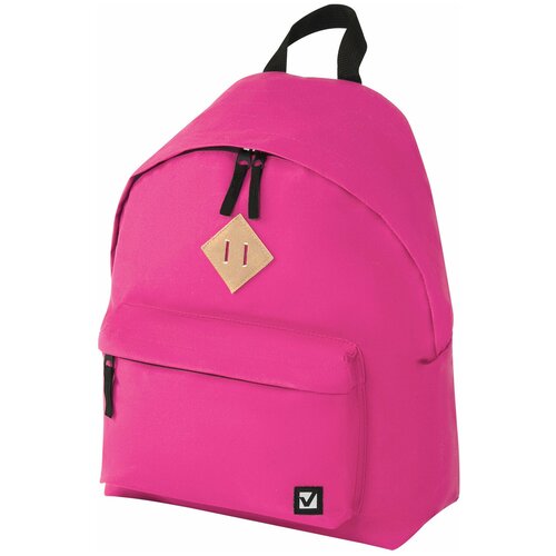 Рюкзак BRAUBERG, универсальный, сити-формат, один тон, розовый, 20 литров, 41х32х14 см, 225375, 225375