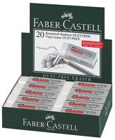 Faber-Castell Набор ластиков Dust Free 187120, 20 шт белый