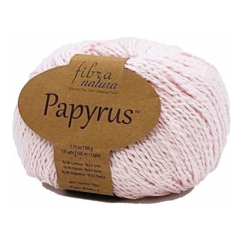 Пряжа Fibra Natura Papyrus Фибра Натура Папирус, 77% хлопок, 23% шелк, 50 г, 120 м, 5 мотков.