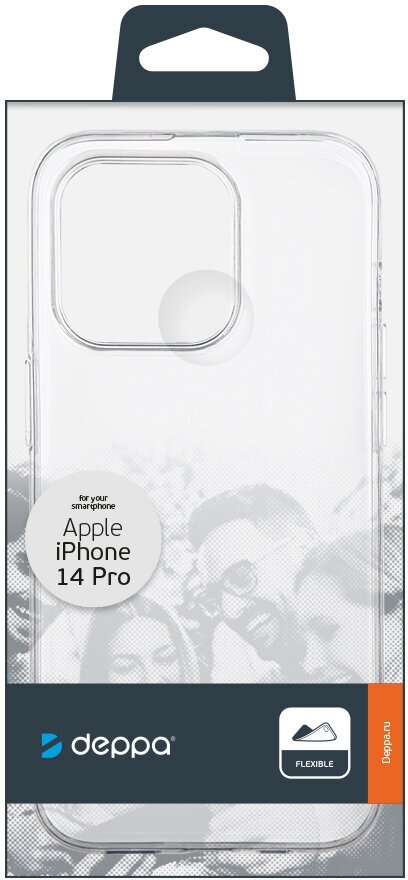 Чехол Gel Case для Apple iPhone 14 Pro (2022), прозрачный, Deppa 88321