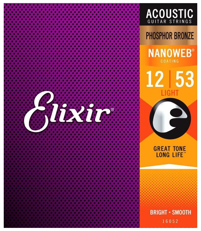 Elixir 12-53 Nanoweb Extra Light Phosphor Bronze 16052