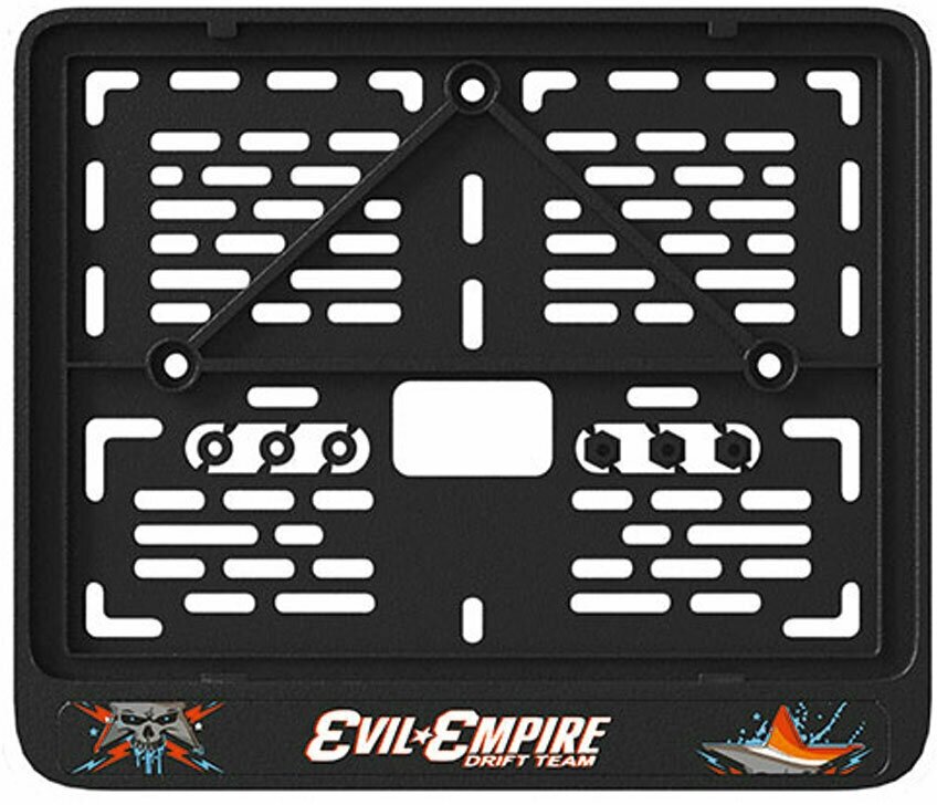 Рамка номерного знака для мотоцикла "EVIL EMPIRE", пластиковая