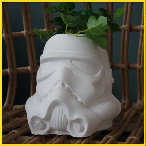 Кашпо, горшок для цветов, Штурмовик, Звездные войны, статуэтка интерьерная