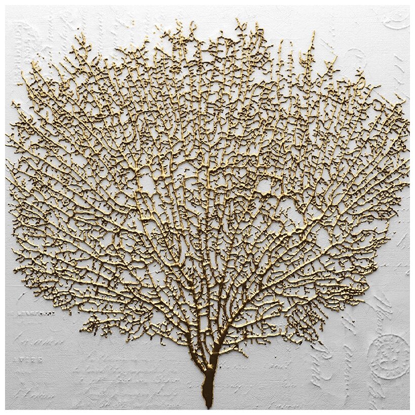 Картина золотое дерево абстракция