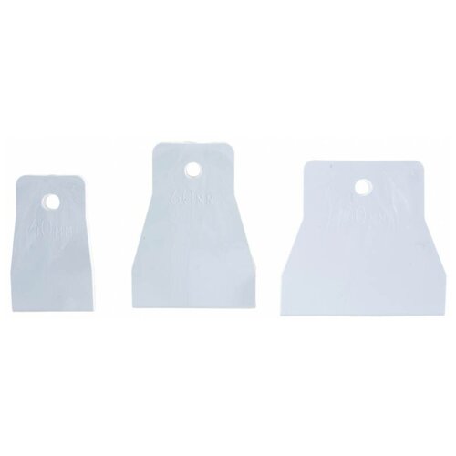 Набор шпателей резиновых д/затирки швов 40,60,80мм Мелодия цвета ЯП-3