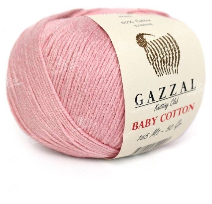 Пряжа Gazzal Baby Cotton цвет 3444 (50 гр, 165м) 1 моток