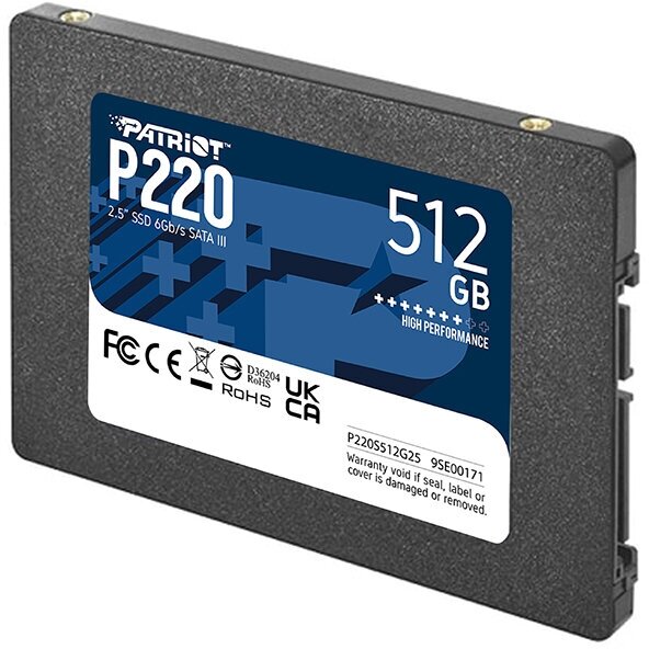 Твердотельный накопитель Patriot Memory 512Gb P220 P220S512G25