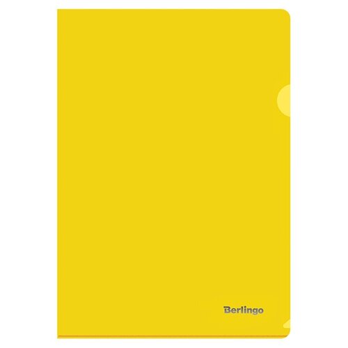 Berlingo Папка-уголок непрозрачная А4, пластик, желтый