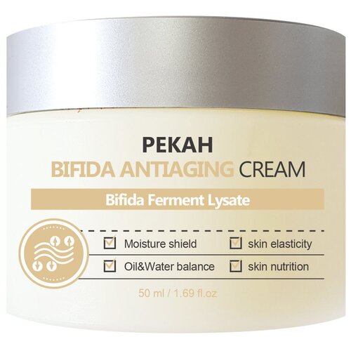 pekah bifida antiaging ampoule антивозрастная бифида сыворотка для лица 50 мл Pekah Bifida Antiaging Cream Антивозрастной крем для лица, 50 мл