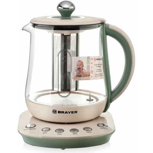 Чайник с терморегулятором и заварником BRAYER BR1015 15 л 2200 Вт 1 шт 861400₽